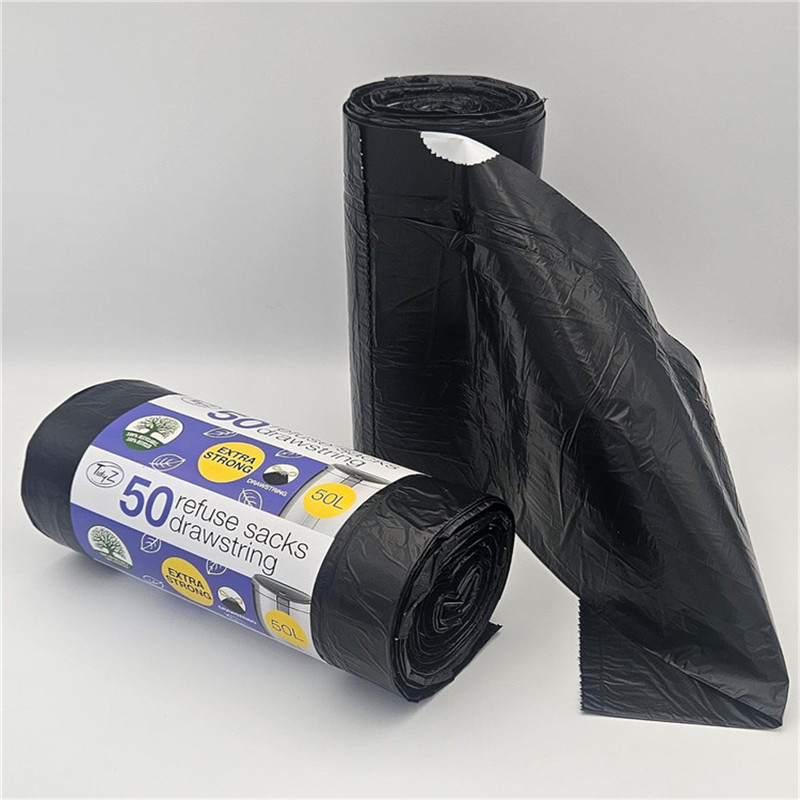 bulk black plastic drawstring garbage bags manufacturer.jpg